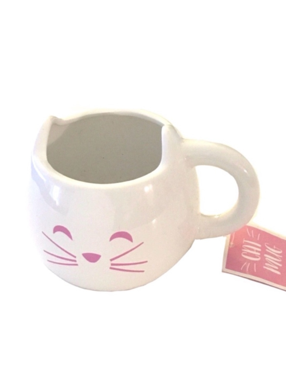 NWT Happy Pink Kitty Coffee Mug